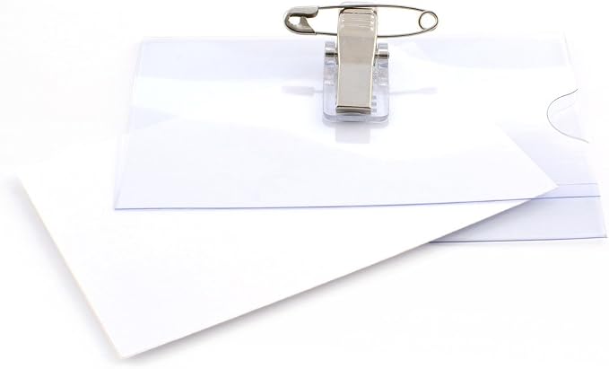 PVC Name Badge with Clip for Office & Events