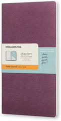 Moleskine Chapters Slim Large, Ruled, Plum Purple, Soft Cover Journal