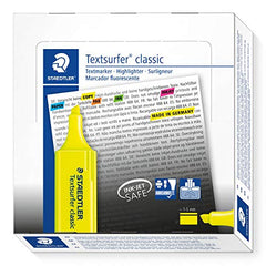 Staedtler Textsurfer Highlter Box of 10 yellow - Al Masam Stationery LLC