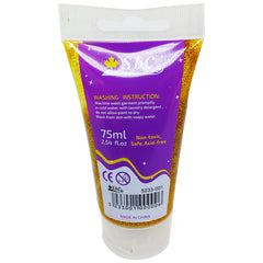 Glitter Tempera Paint 75ml Gold - Al Masam Stationery LLC
