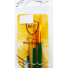 Artist Brush Round Wooden Set - Al Masam Stationery LLC