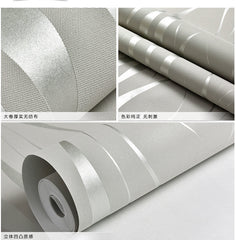 ELMAS Modern Luxury 3D Geometry Wallpaper Silver Grey - Al Masam Stationery LLC