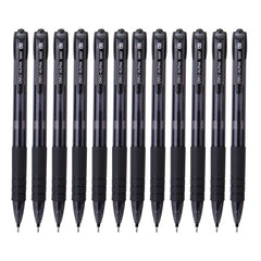 Deli Retractable Smooth Ballpoint Pen 0.7mm Black