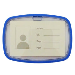 ID Card Holder Blue with Rubber - Al Masam Stationery LLC