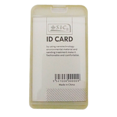 ID Card Holder with Rubber Back White - Al Masam Stationery LLC