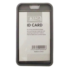 ID Card Holder With Rubber Back Gray - Al Masam Stationery LLC