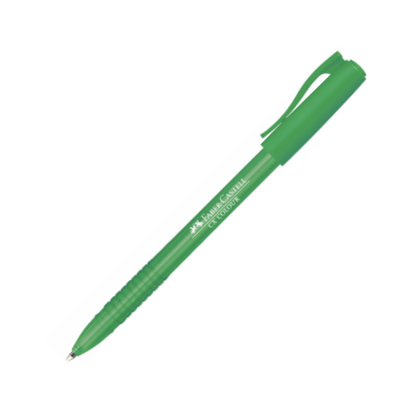 FABER-CASTELL Ball pen CX Colour Green (Pack of 10) - Al Masam Stationery LLC