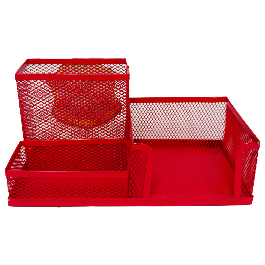 Wiremesh Desk Organizer Orange/Pink/Blue/Green - Al Masam Stationery LLC