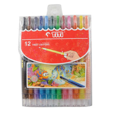 TITI Twist Crayons 12Color 5.8mm x 140mm Hang Sell