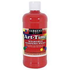 Sargent ART-TIME WASHABLE PAINT - 16 OZ. RED - Al Masam Stationery LLC