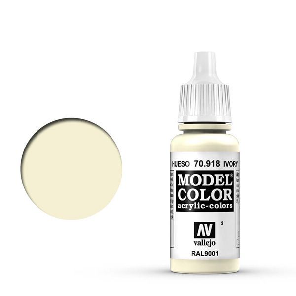 Vallejo 005:MODELCOLOR 918-17ML. IVORY - Al Masam Stationery LLC