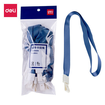 Deli Lanyard 450×10mm  White - Al Masam Stationery LLC