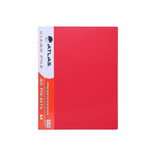 Atlas Thick PP A4 Flat File With Pocket Red