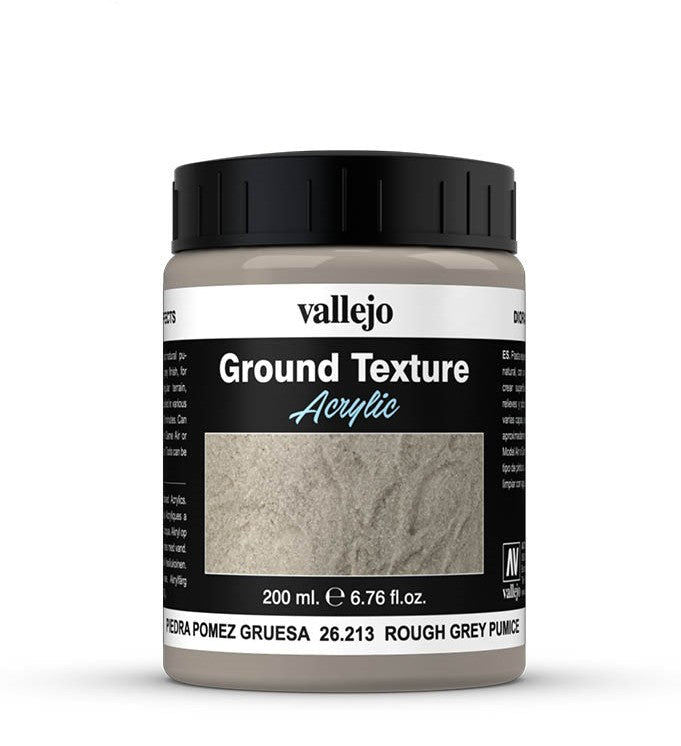 VALLEJO GROUND TEXTURES 213-200ML. ROUGH GREY PUMICE - Al Masam Stationery LLC