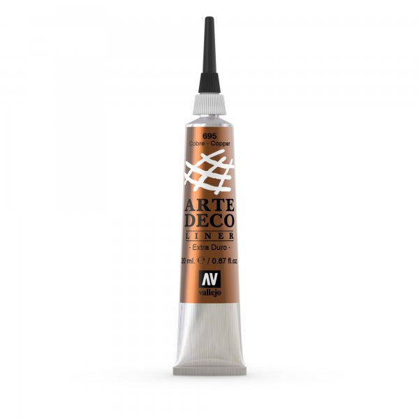 VALLEJO 695 ARTEDECO LINER/CONTOUR 20ML. COPPER - Al Masam Stationery LLC