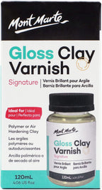 Mont Marte Gloss Clay Varnish 120ml for Air-Dry Clay, Sealing & Craft Protection
