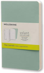 Moleskine Volant Plain Pocket Notebook Sage Green