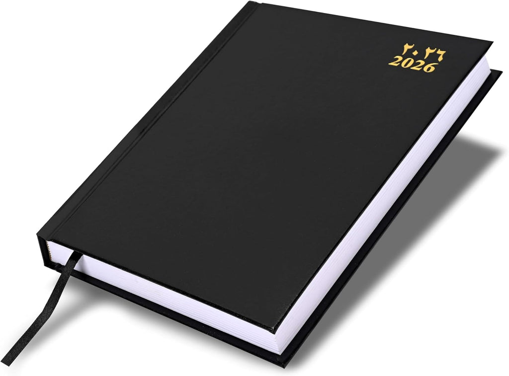 FIS Black A5 Vinyl 2026 Sat-Sun AE Diary - FSDI90AE26BK
