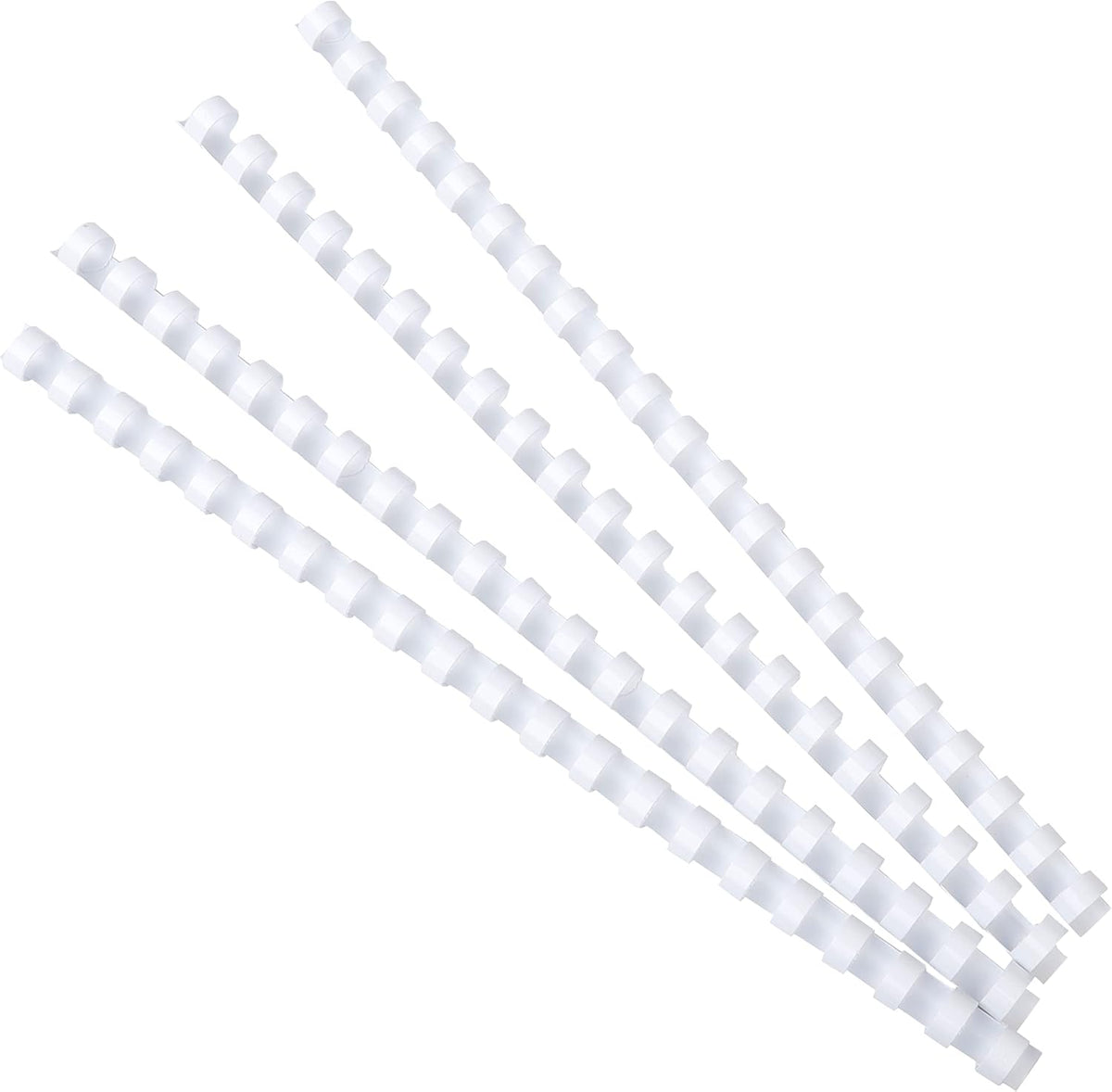 Atlas A4 Binding Comb Spine in white, 16mm, for binding documents with durable plastic comb spine and secure closure.