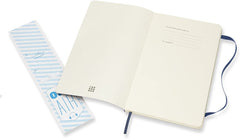 Moleskine Ruled Soft Cover Notebook Large Size Sapphire Blue - Al Masam Stationery LLC