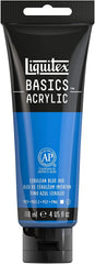 Liquitex BASICS Acrylic Paint, 4-oz tube, Cerulean Blue Hue - Al Masam Stationery LLC