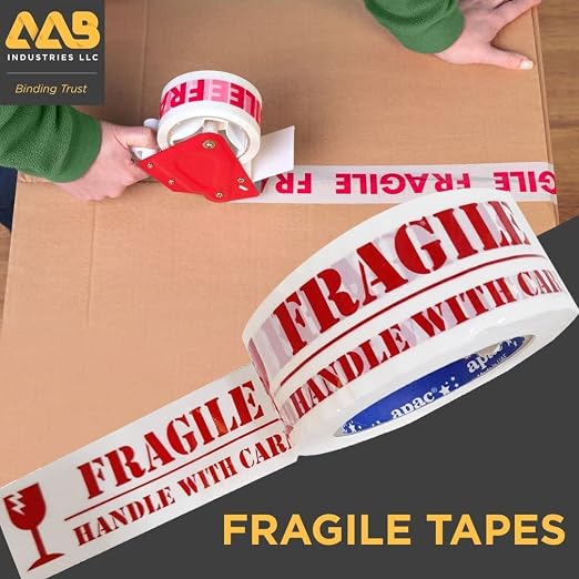 Apac Fragile Handle With Care Tape 2 Inch x 100 Yards