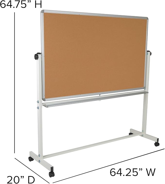 Whiteboard 90x120cm with Stand