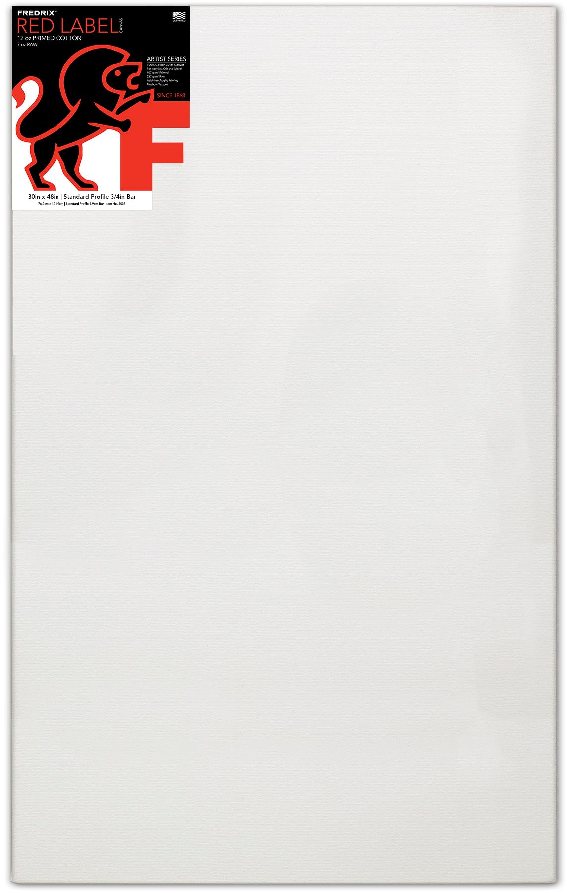 Fredrix TARA Stretched Canvas 3/4"Bar (30 x 48)"or (76.20 x 121.92)cm - Al Masam Stationery LLC Main image