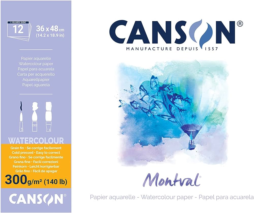 Canson Montval Water Color Pad 36x48 300gsm - Al Masam Stationery LLC Main image