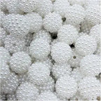 White Round Craft Beads for Jewellery and DIY Projects
