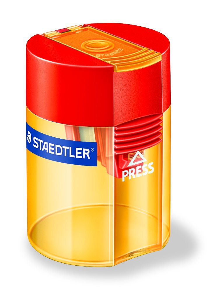 Staedtler 511-006 Single Hole Tub Transparent Sharpner - Al Masam Stationery LLC