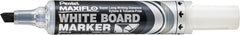 Pentel MWL6 Maxiflow White Board Marker Chisel Tip (Black)