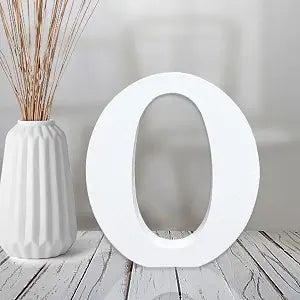 White Wooden Letter O for Crafts & DIY Decoration Secondary image