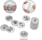 Magnetic Steel Numbers 0–9 for Learning and Whiteboards