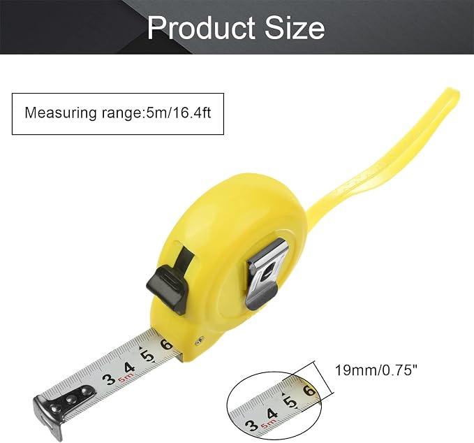 5m / 16ft Measuring Tape for Home & Workshop