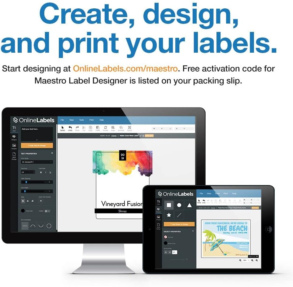 Label Stickers for Organizing & Identification