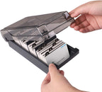 Atlas 500 Card Capacity File Case Black | Card Organizer
