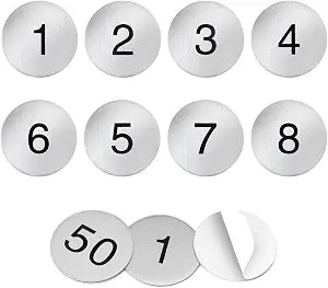 Magnetic Steel Numbers 0–9 for Learning and Whiteboards Secondary image