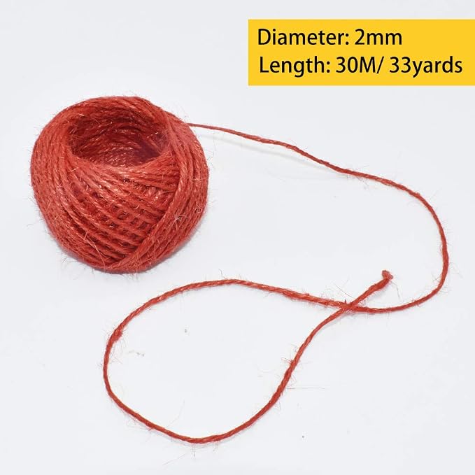 Twine Natural Thread 50m – Assorted Colours