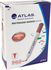 Atlas Bullet Whiteboard Marker Chisel Tip Pack Red - Al Masam Stationery LLC