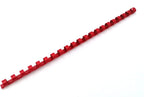 Red Atlas A4 binding comb spine with 16mm diameter for secure binding of documents and presentations.