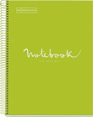 Miquelrius Notebook 5 Subject A4 90g Emotions Lime - Al Masam Stationery LLC