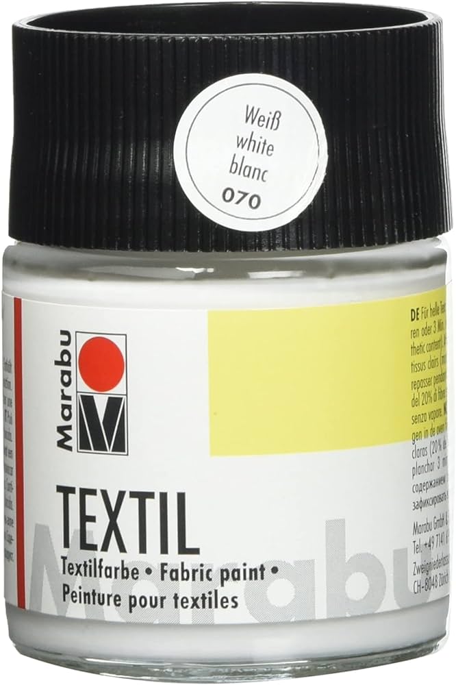 Marabu Textil, 070 White, 50 Ml - Al Masam Stationery LLC