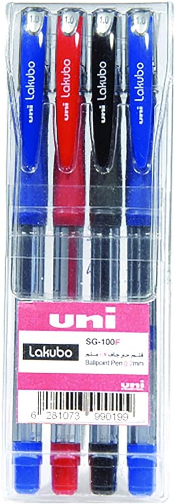 Mitsubishi Uni & Lakubo Ball Point Pen Blister - Al Masam Stationery LLC Main image