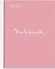 Miquelrius Notebook 5 Subject A4 90g Emotions Pink - Al Masam Stationery LLC