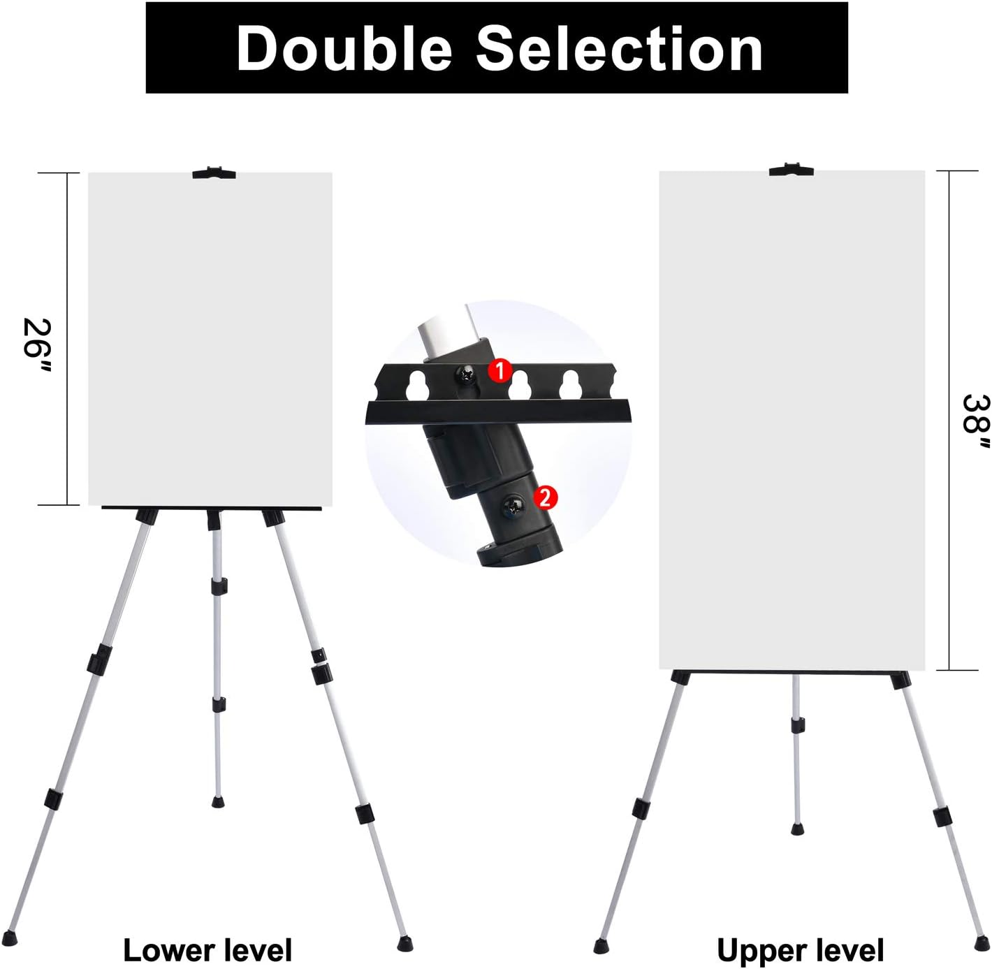 METAL SKETCH EASEL CANVAS HOLD UPTO 137C - SFE0021-N - Al Masam Stationery LLC