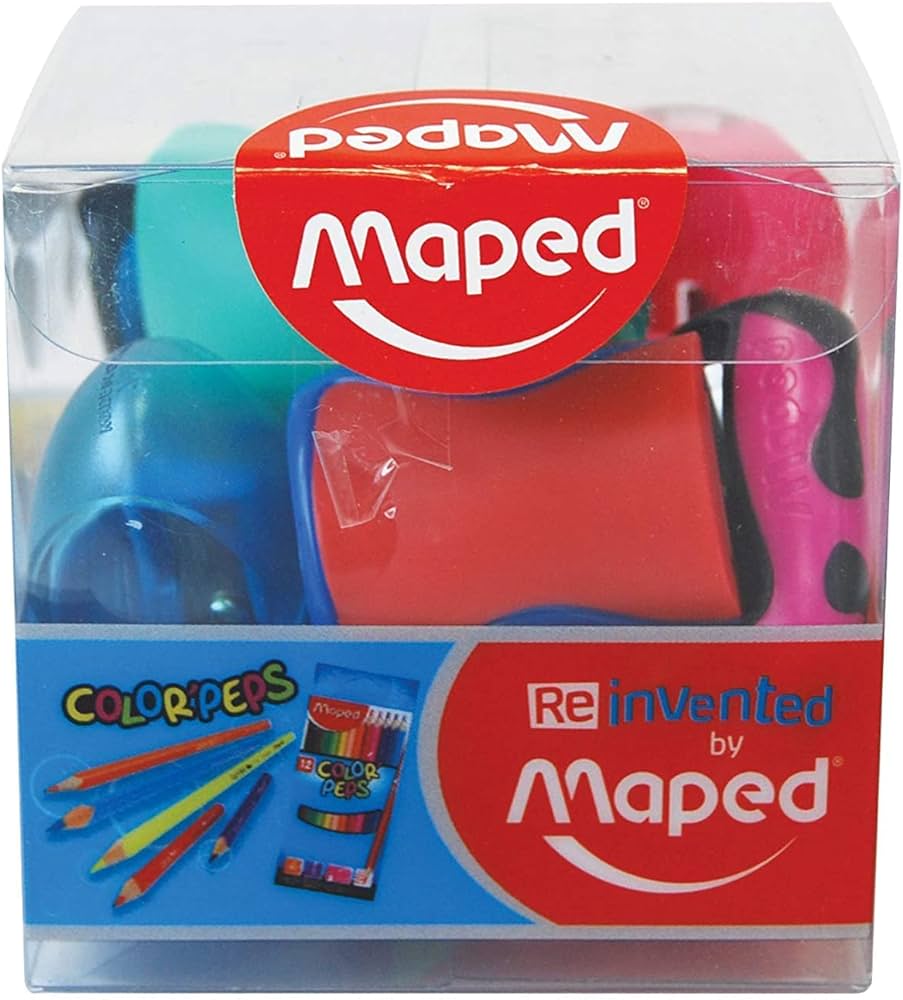 Maped Assorted Sharpners 9 Pcs - Al Masam Stationery LLC Main image