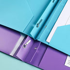 Atlas Clear Folder PP A4 Blue | Document File Folder
