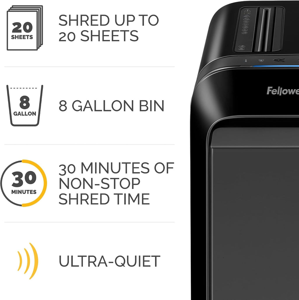 Fellowes Powershred LX220 Micro-Cut Shredder (Black)