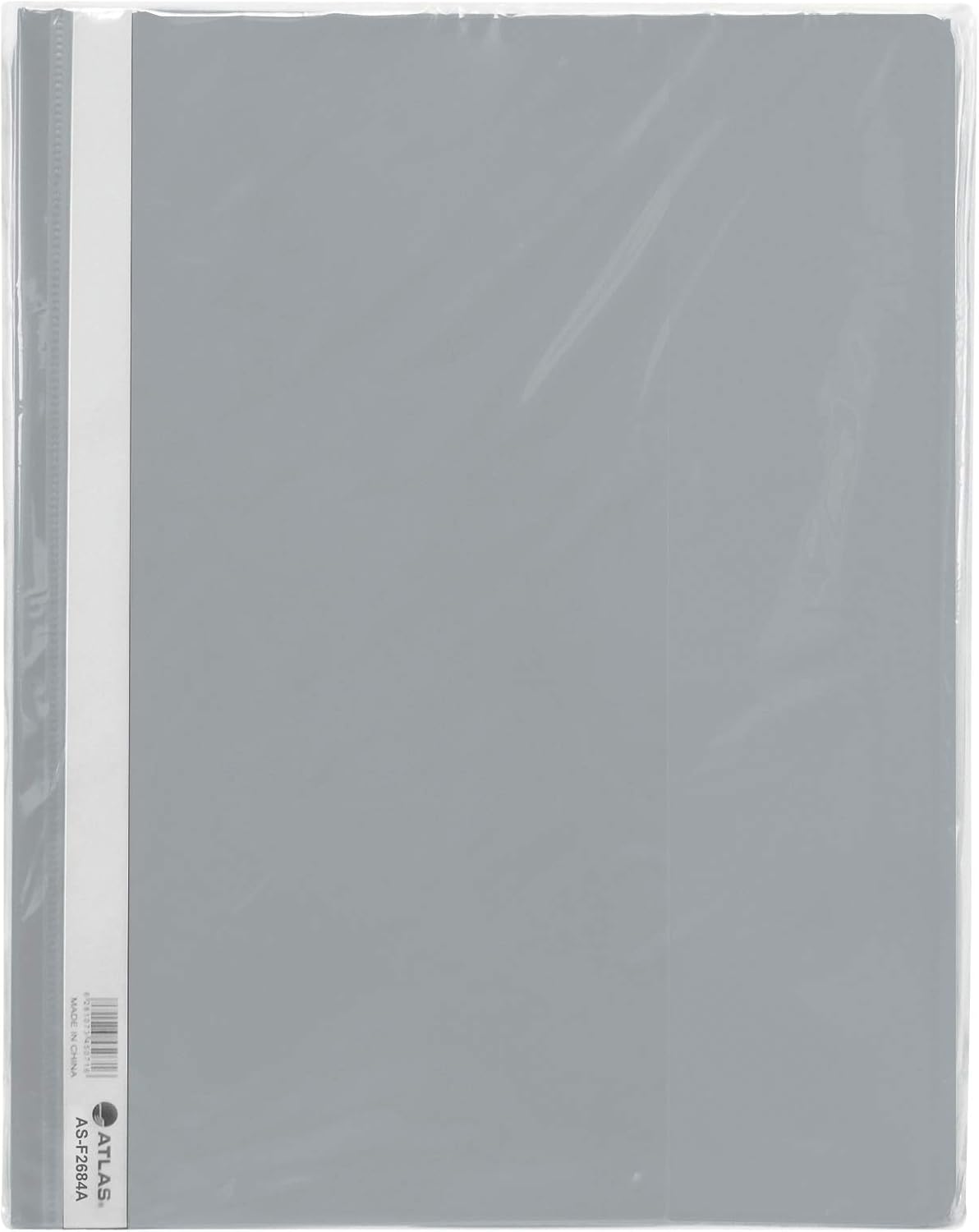 Atlas Thick PP A4 Flat File With Pocket White